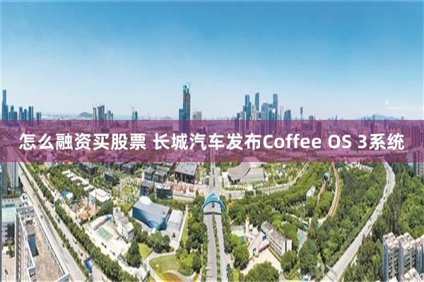 怎么融资买股票 长城汽车发布Coffee OS 3系统