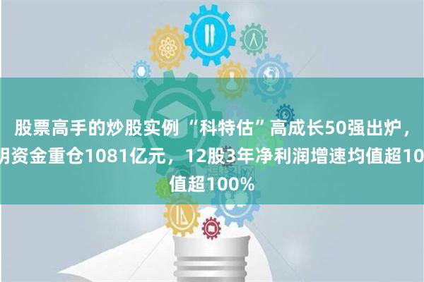 股票高手的炒股实例 “科特估”高成长50强出炉，聪明资金重仓1081亿元，12股3年净利润增速均值超100%