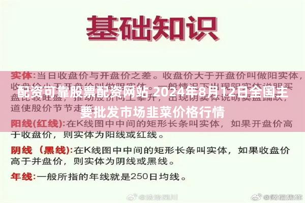 配资可靠股票配资网站 2024年8月12日全国主要批发市场韭菜价格行情