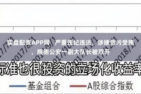 实盘配资APP网   严重违纪违法，涉嫌贪污受贿，顺德公安一副大队长被双开