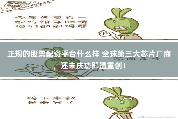 正规的股票配资平台什么样 全球第三大芯片厂商，还未庆功即遭重创！